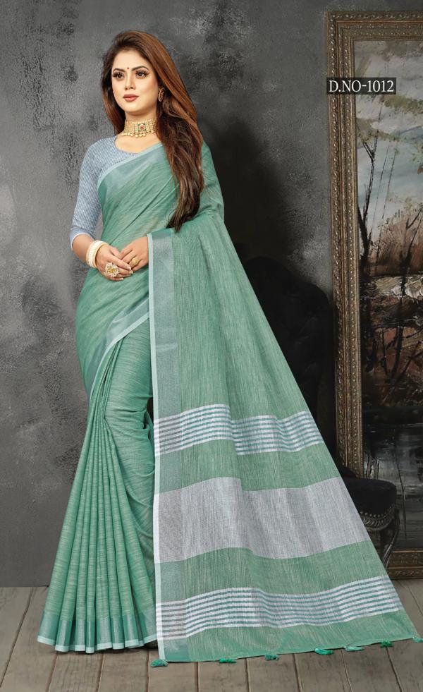 Sangam Karigiri Designer Linen Saree